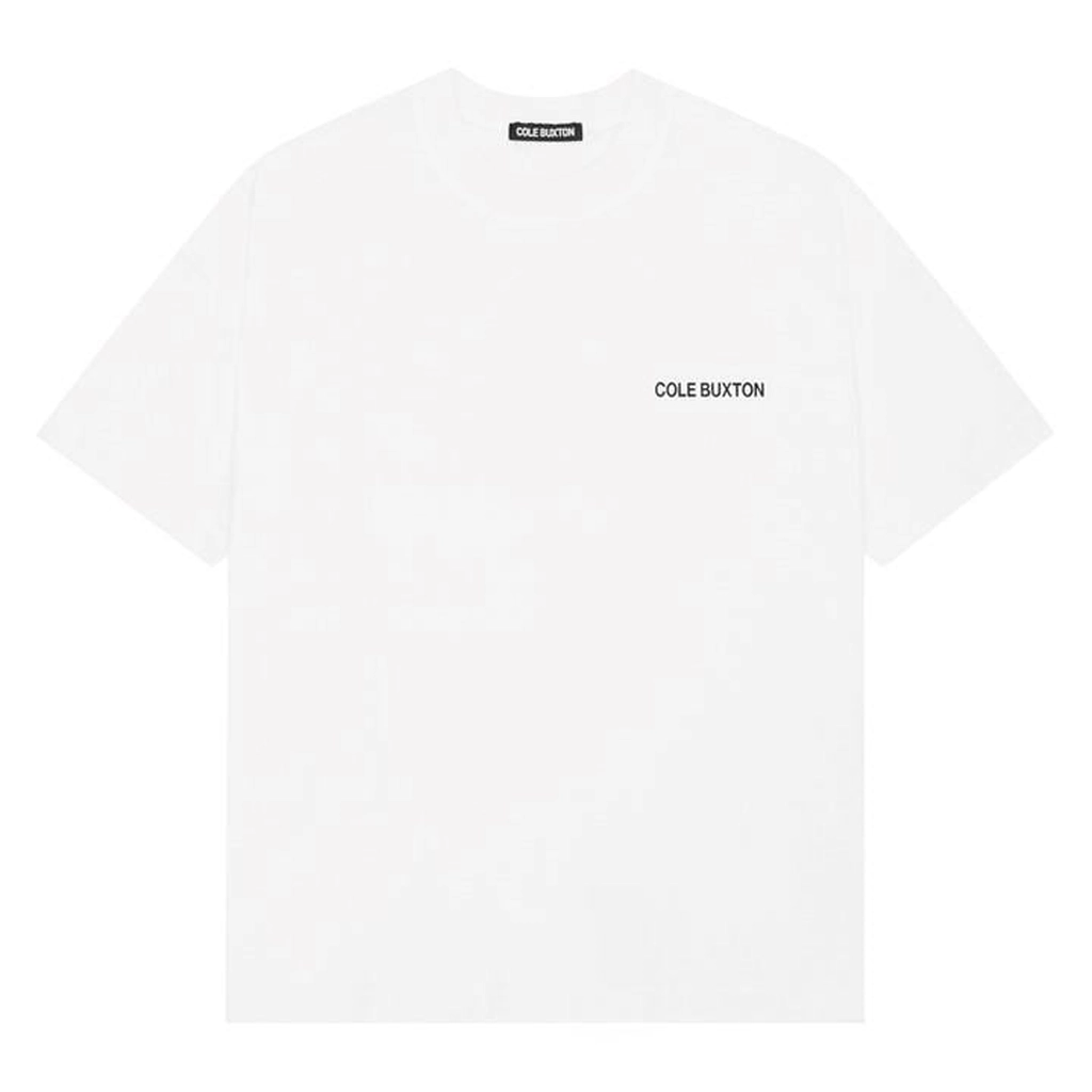 Cole Buxton Men's Logo Cotton Sportswear T-Shirt - White